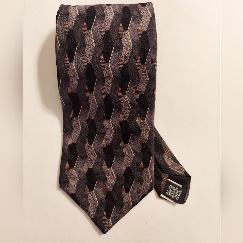 Vintage Allyn Saint George silk extra long tie - made in the USA